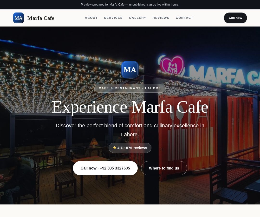 Marfa Cafe