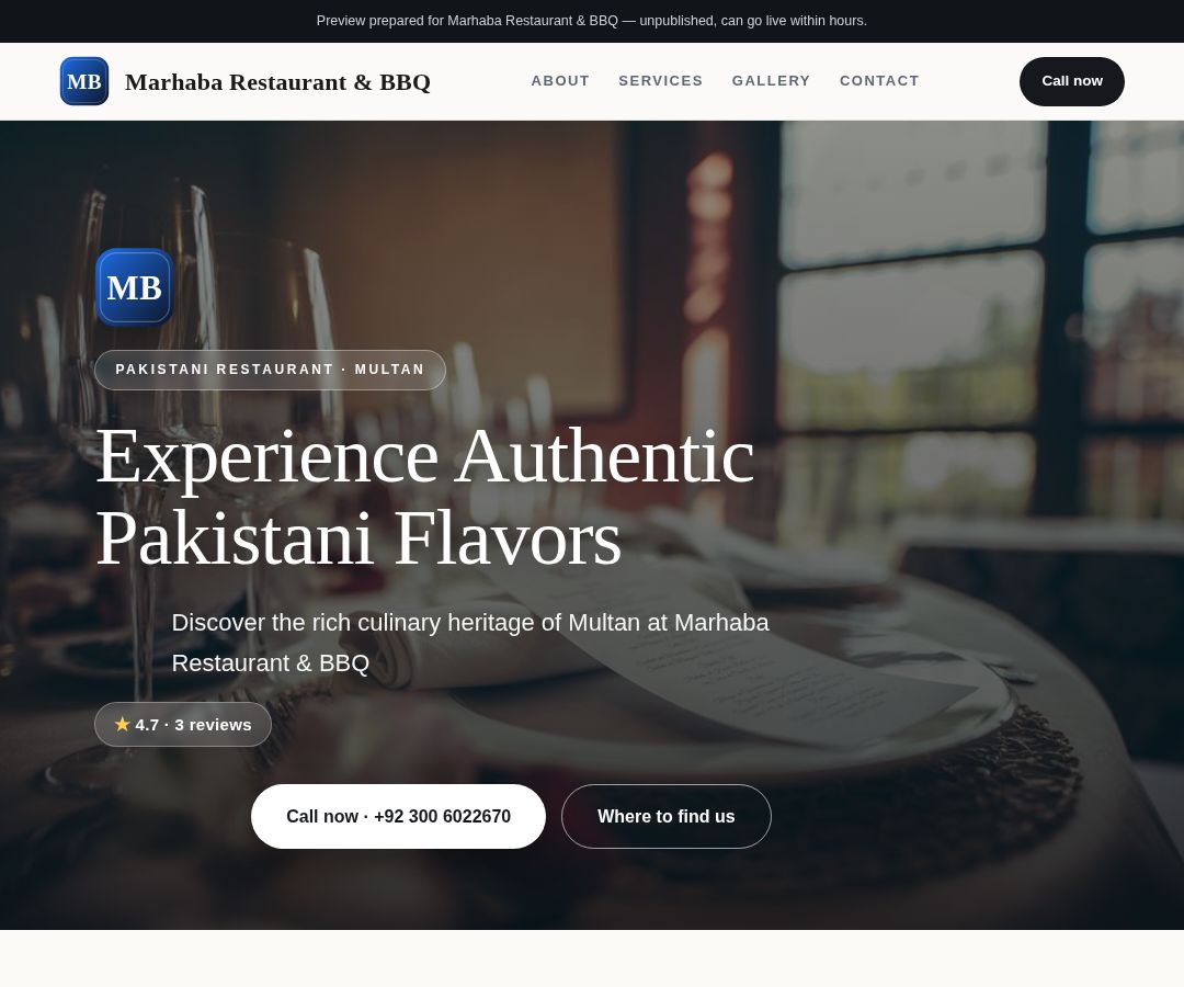 Marhaba Restaurant & BBQ