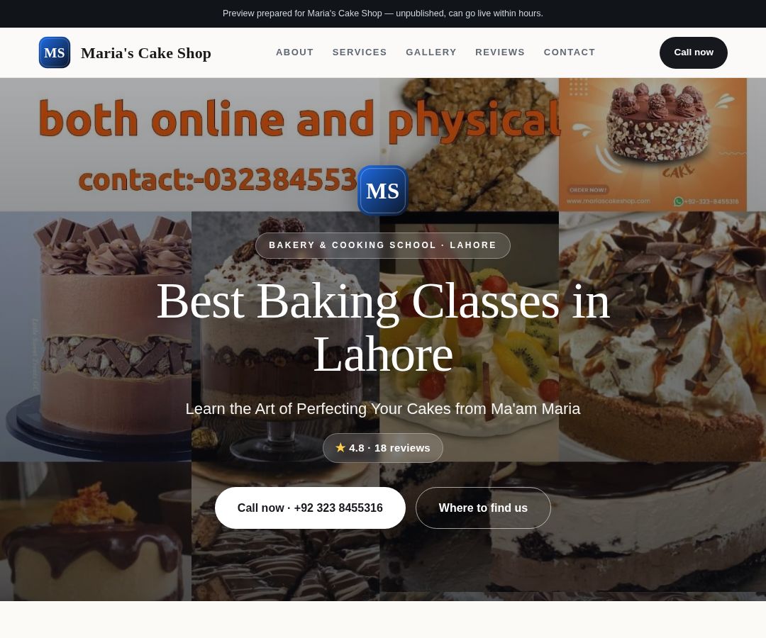 Maria's Cake Shop