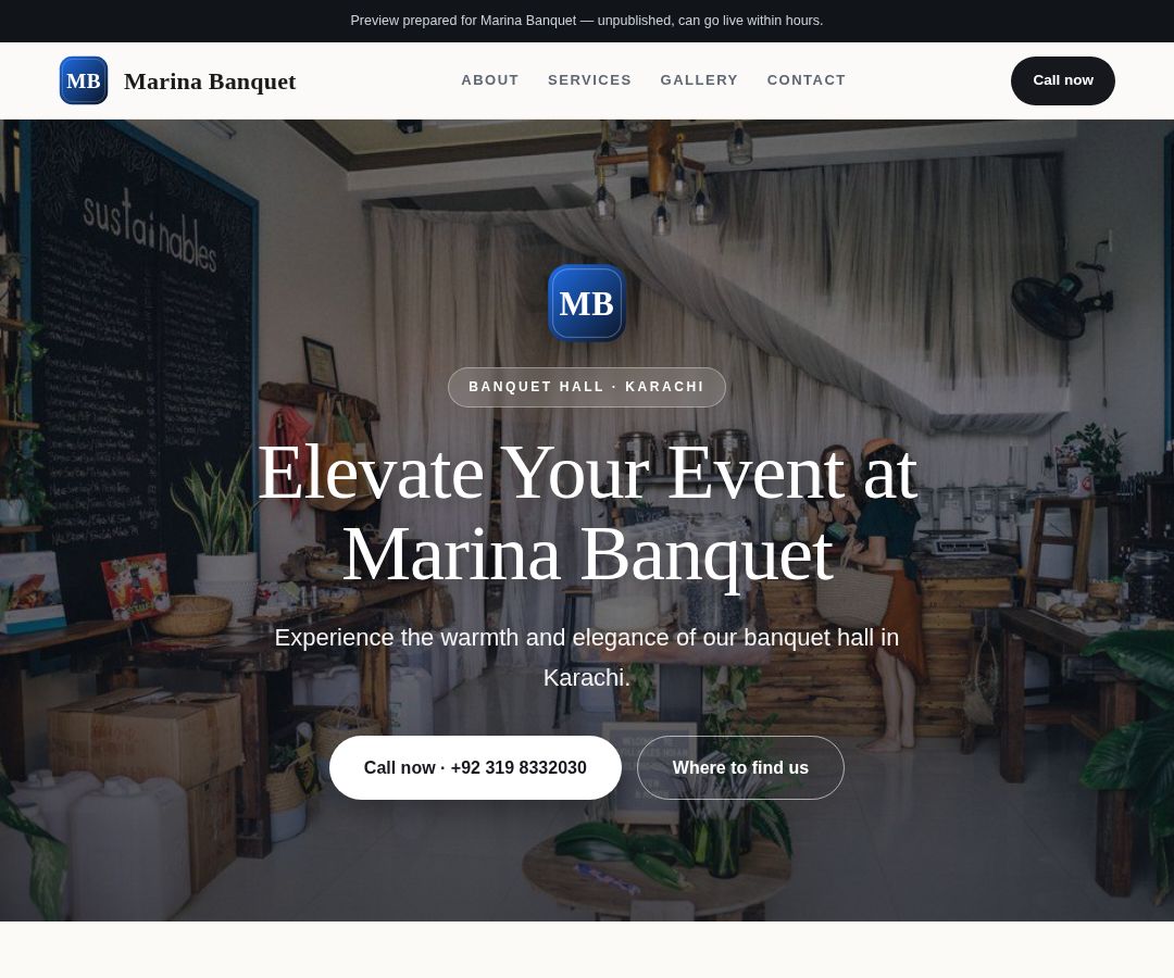Marina Banquet