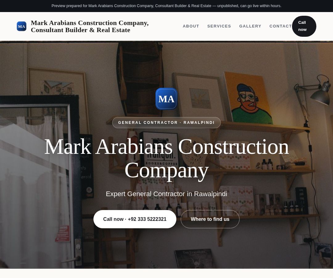 Mark Arabians Construction Company, Consultant Builder & Real Estate