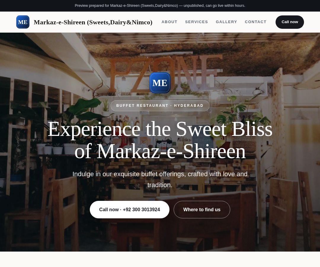 Markaz-e-Shireen (Sweets,Dairy&Nimco)