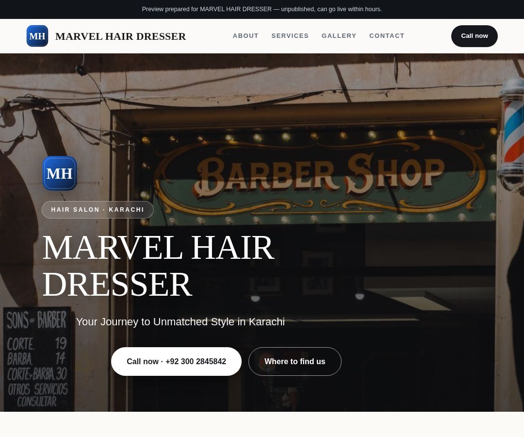MARVEL HAIR DRESSER
