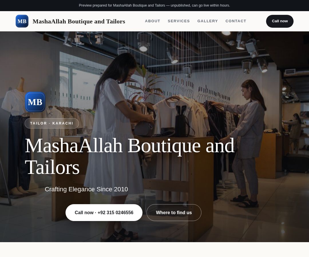 MashaAllah Boutique and Tailors