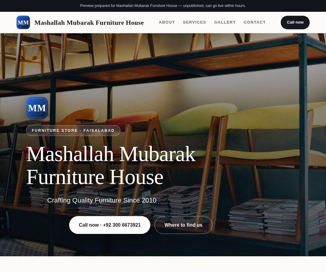 Mashallah Mubarak Furniture House
