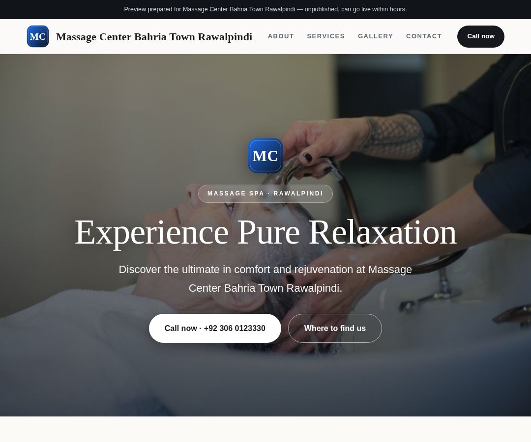 Massage Center Bahria Town Rawalpindi