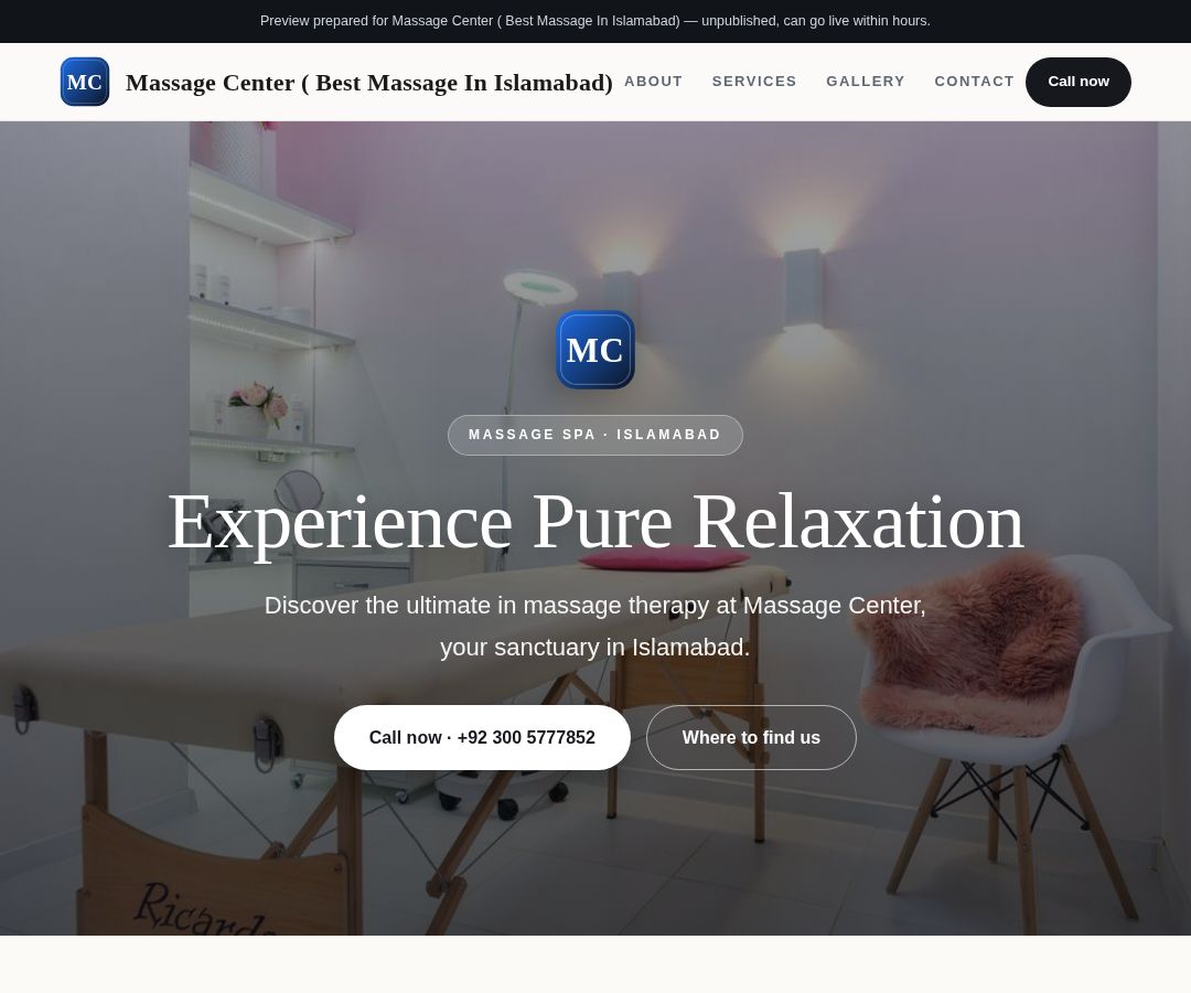 Massage Center ( Best Massage In Islamabad)