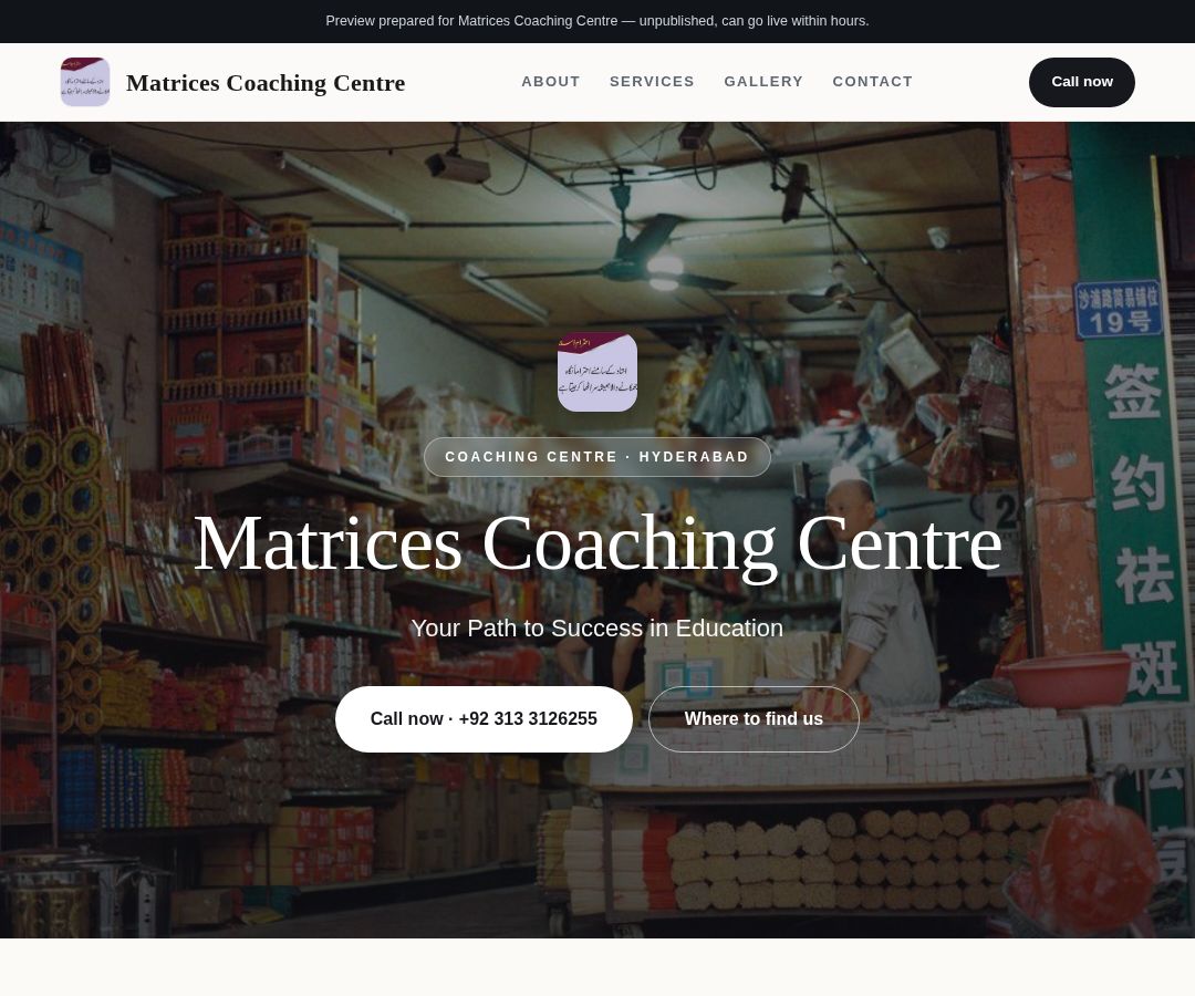 Matrices Coaching Centre