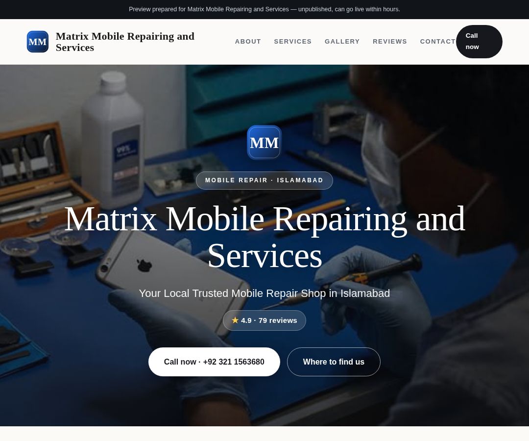 Matrix Mobile Repairing and Services