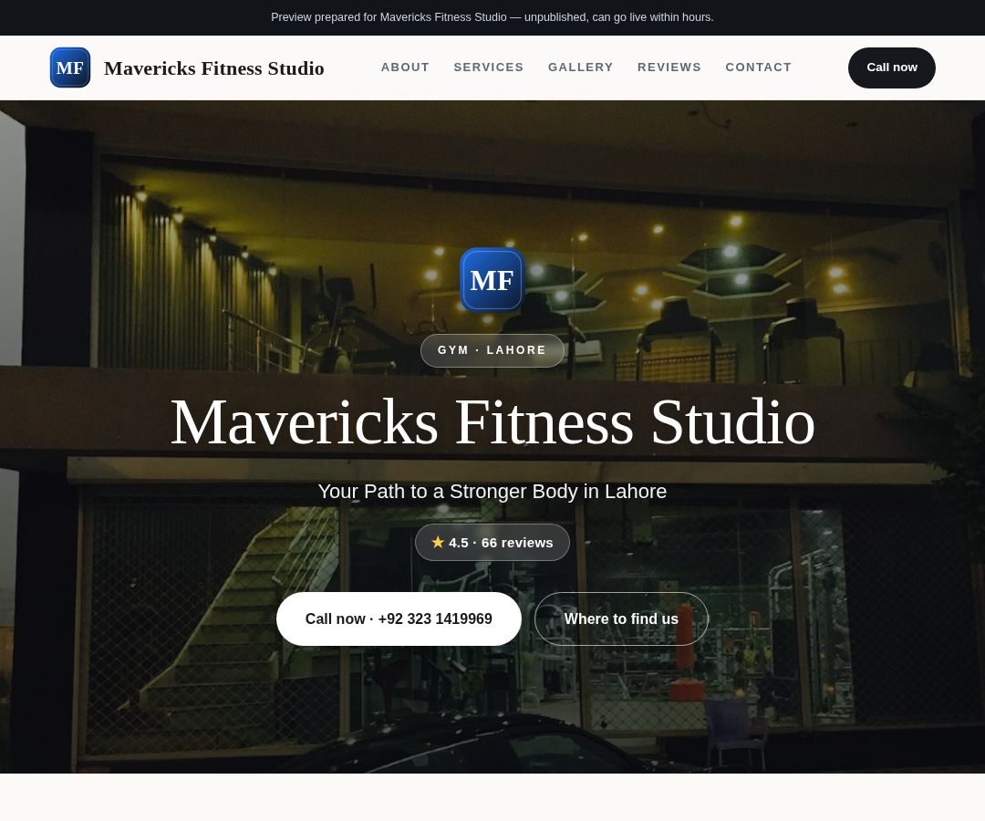 Mavericks Fitness Studio