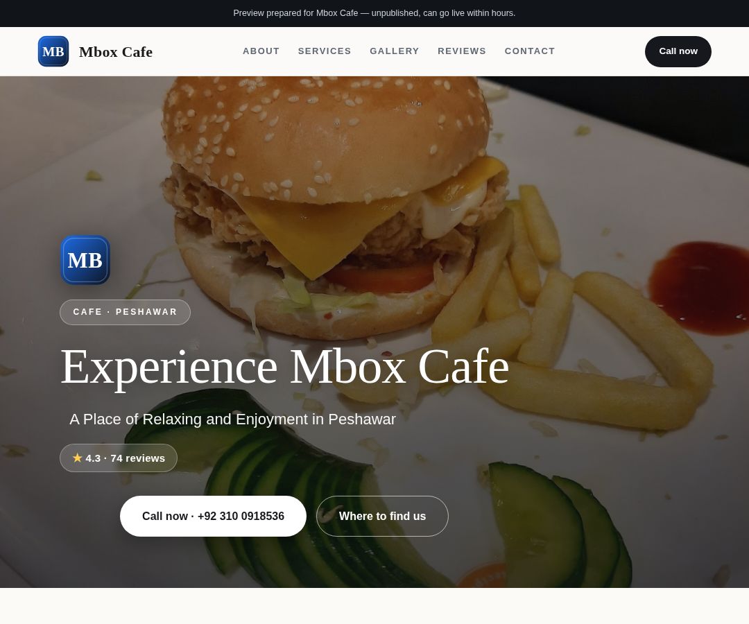 Mbox Cafe