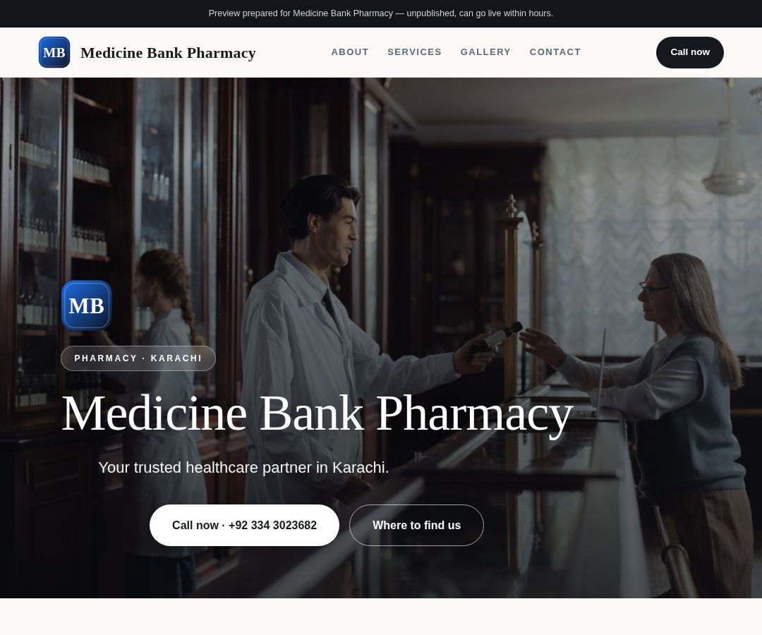 Medicine Bank Pharmacy