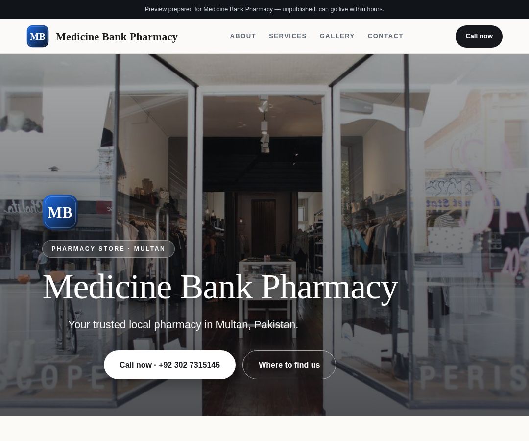 Medicine Bank Pharmacy