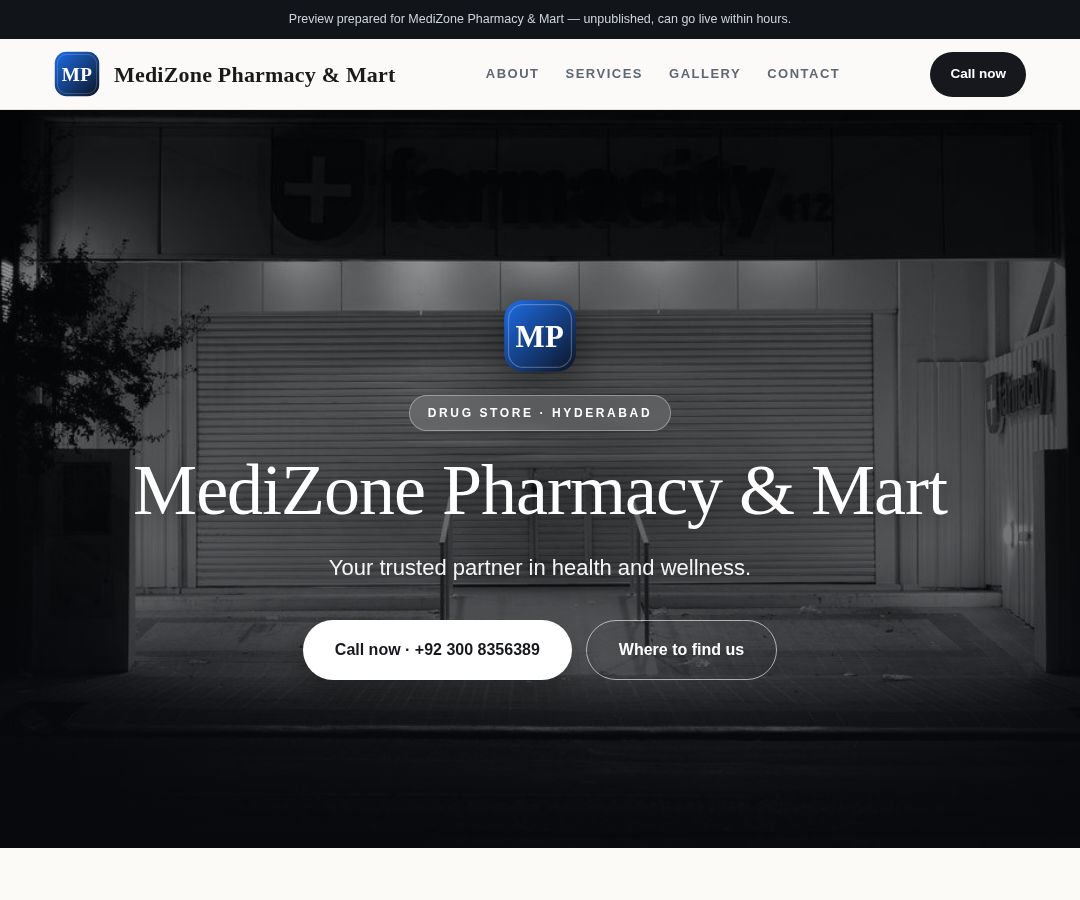 MediZone Pharmacy & Mart