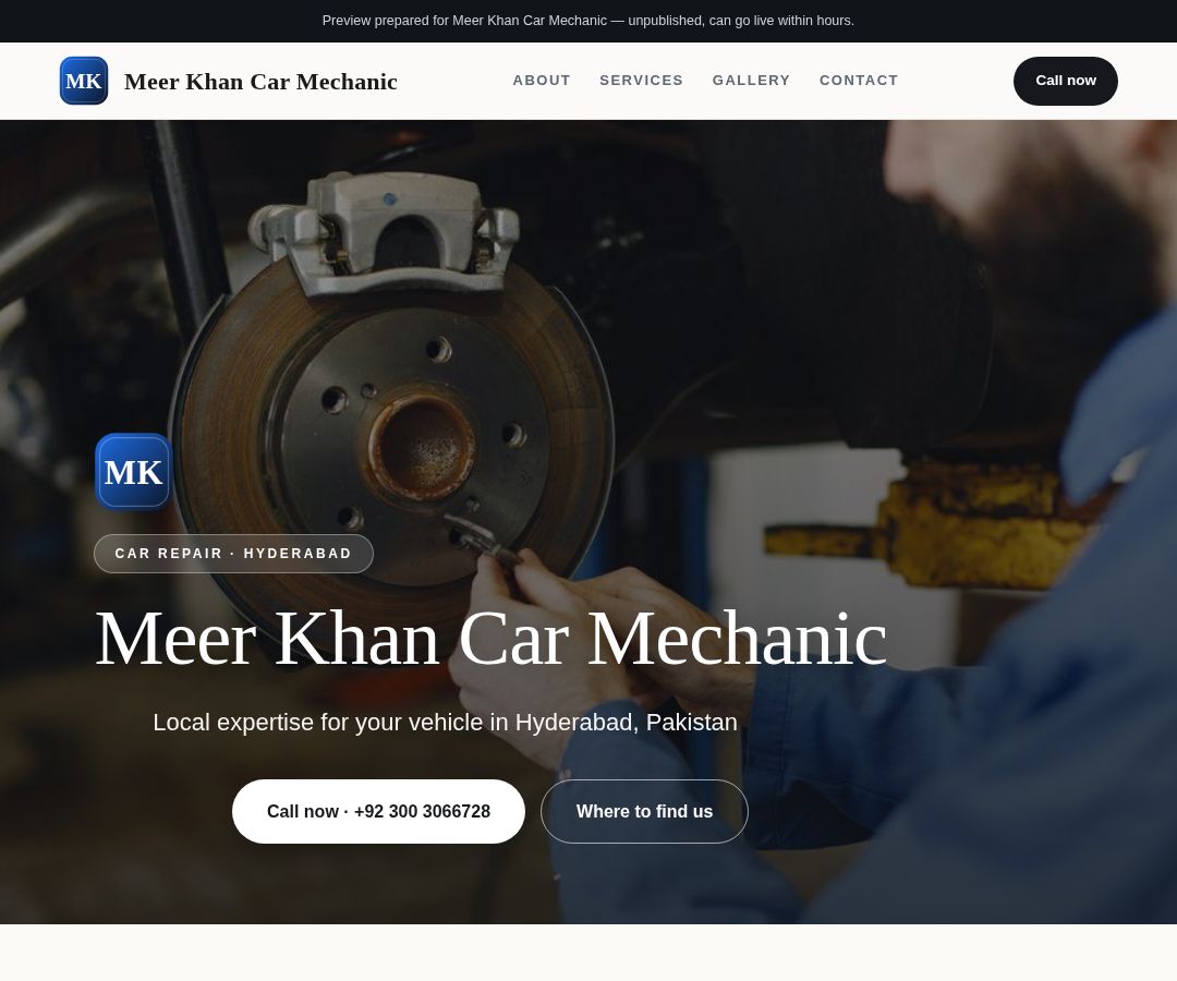 Meer Khan Car Mechanic