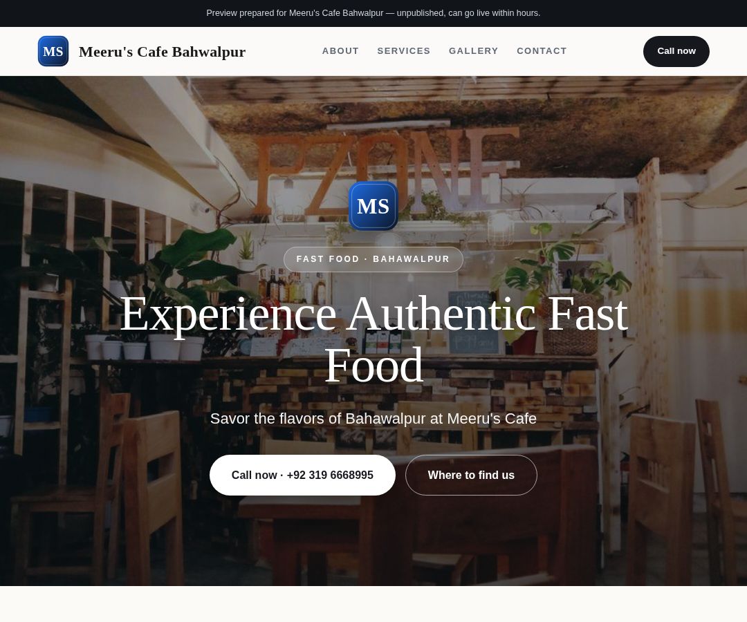 Meeru's Cafe Bahwalpur