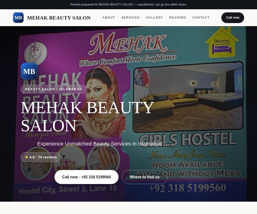 MEHAK BEAUTY SALON