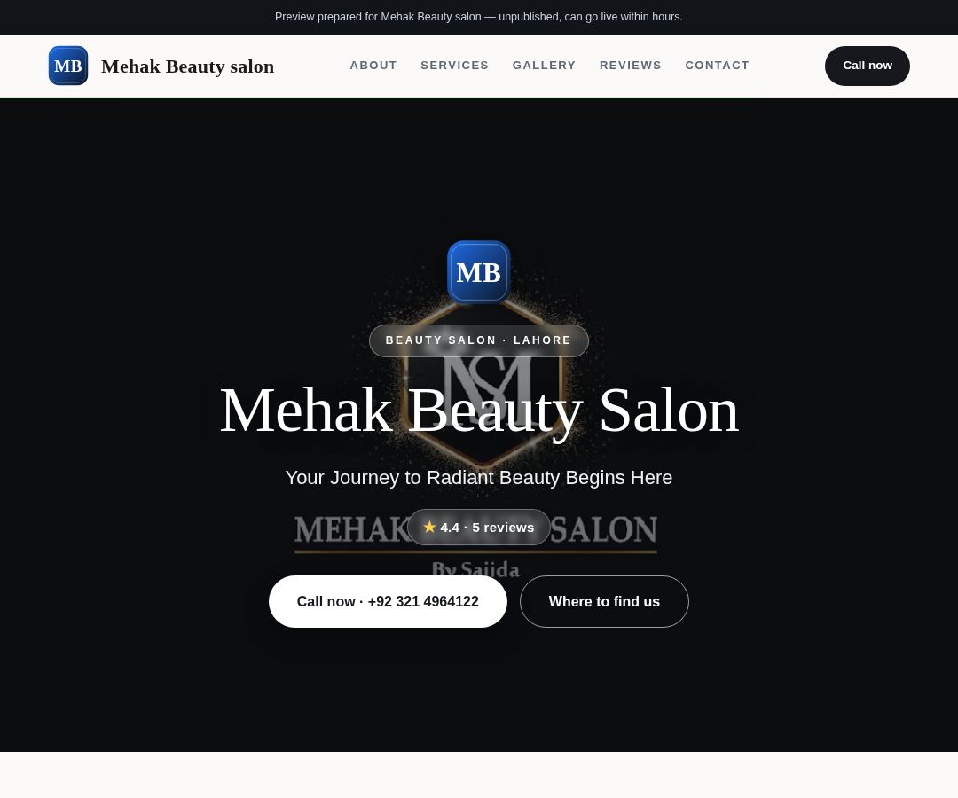 Mehak Beauty salon