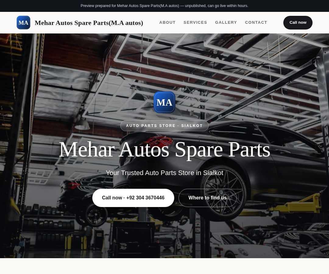 Mehar Autos Spare Parts(M.A autos)