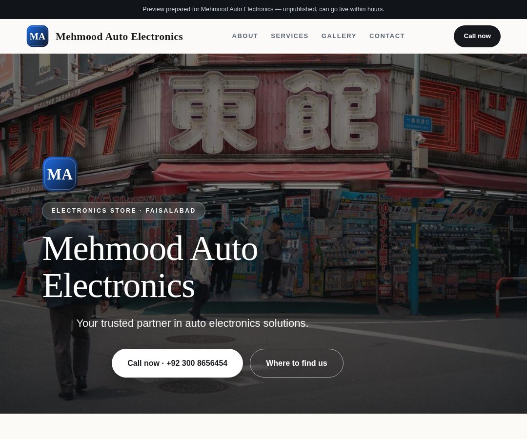 Mehmood Auto Electronics