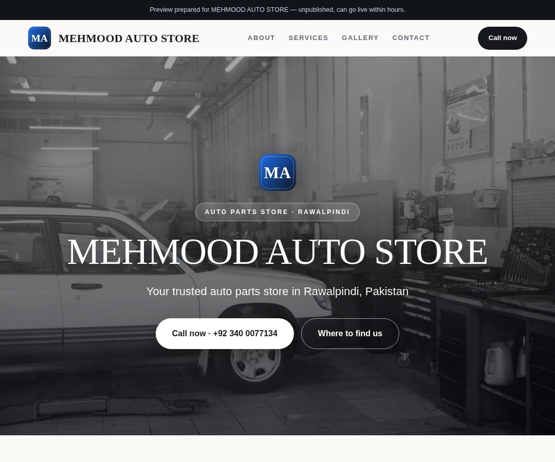 MEHMOOD AUTO STORE