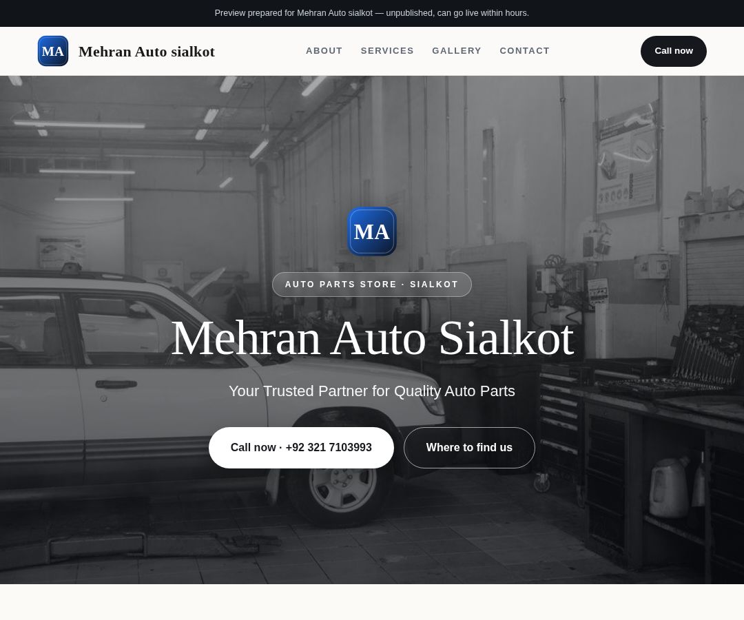 Mehran Auto sialkot