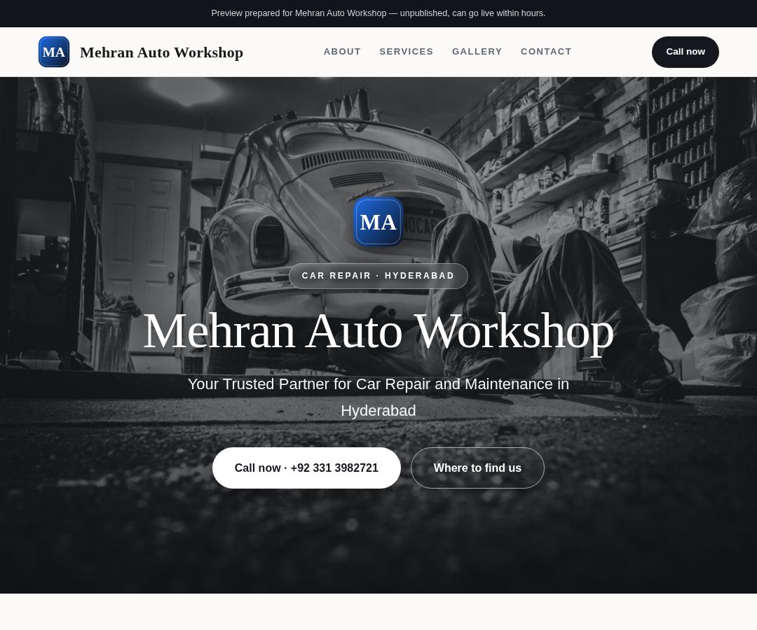 Mehran Auto Workshop