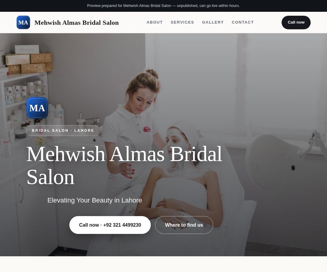 Mehwish Almas Bridal Salon
