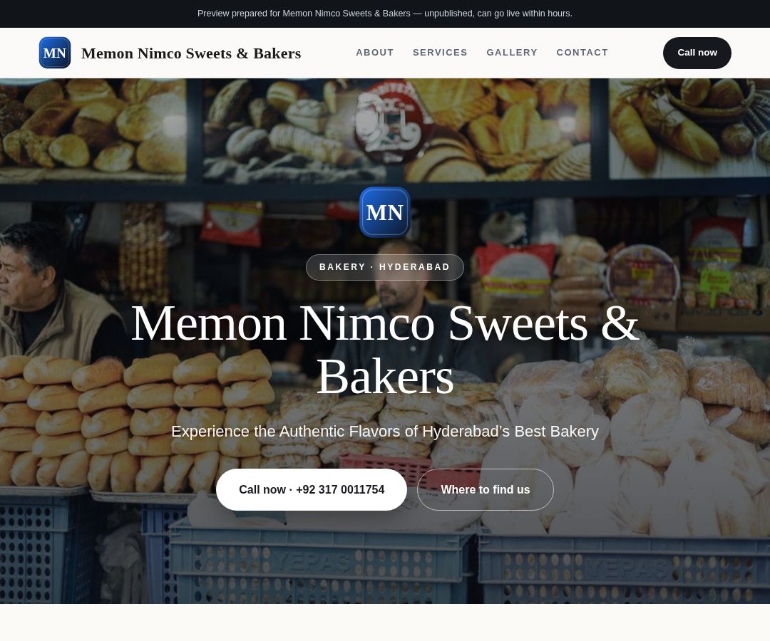 Memon Nimco Sweets & Bakers