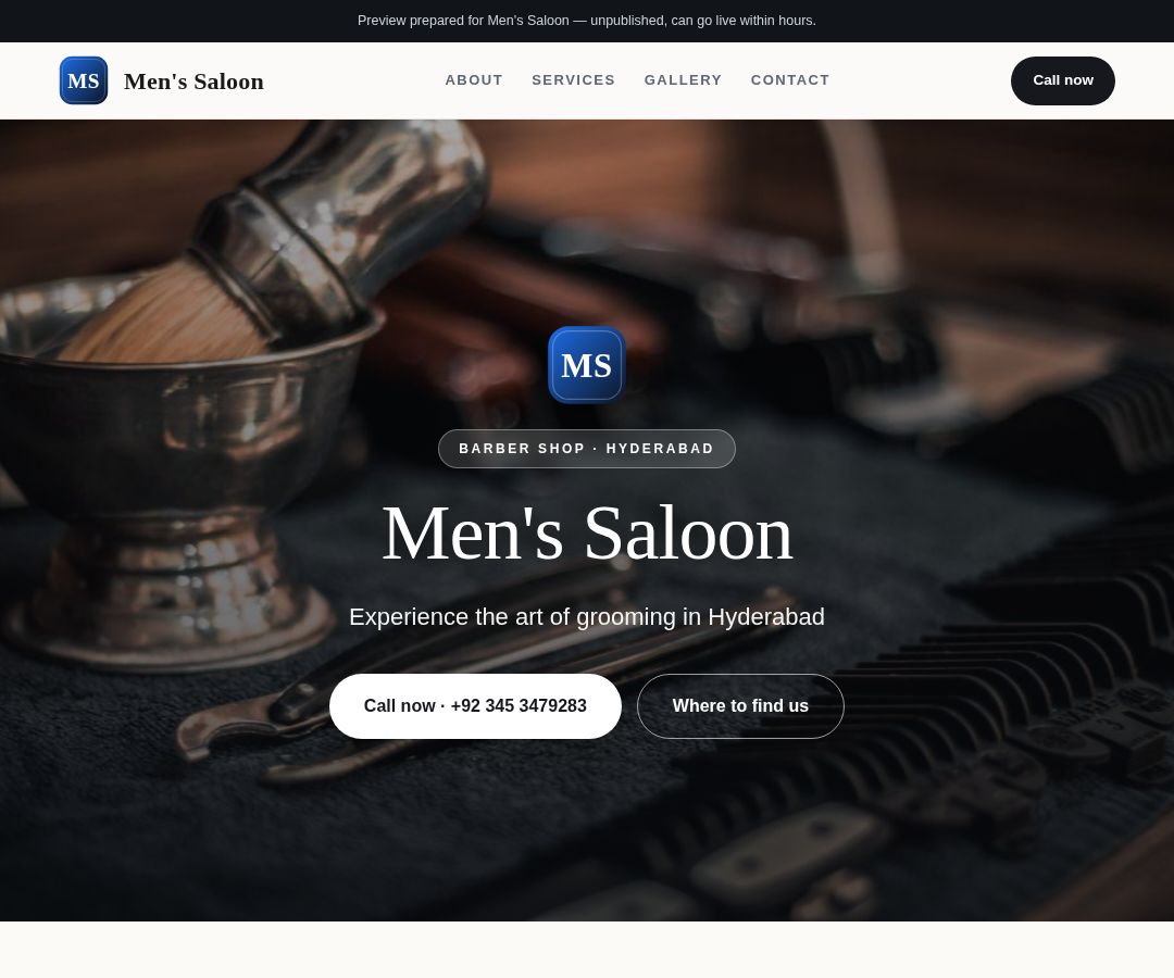 Men's Saloon