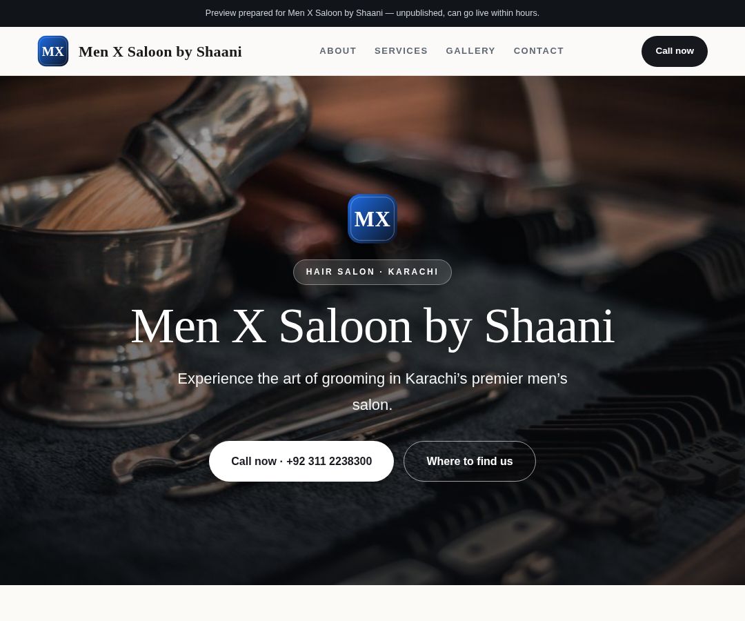 Men X Saloon by Shaani