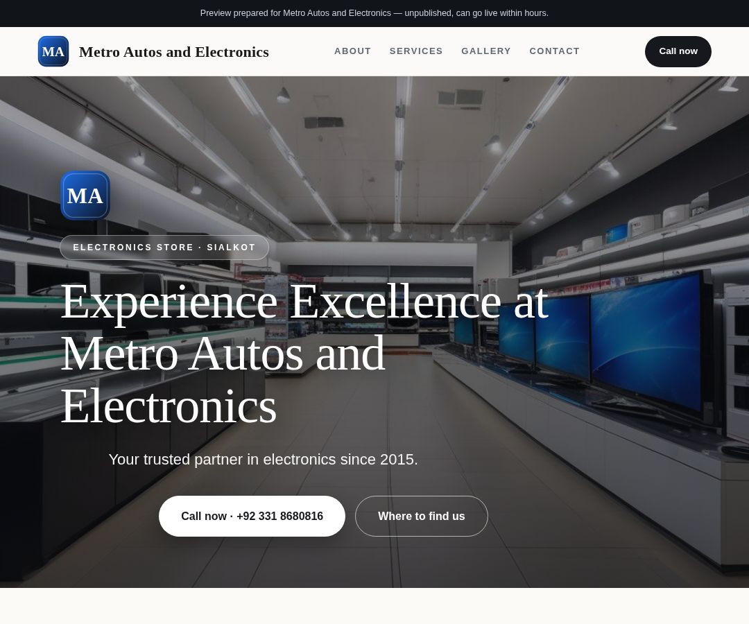Metro Autos and Electronics