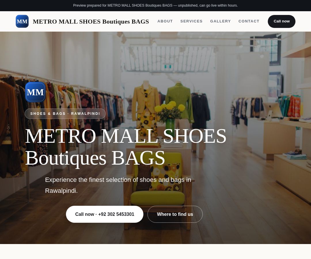METRO MALL SHOES Boutiques BAGS