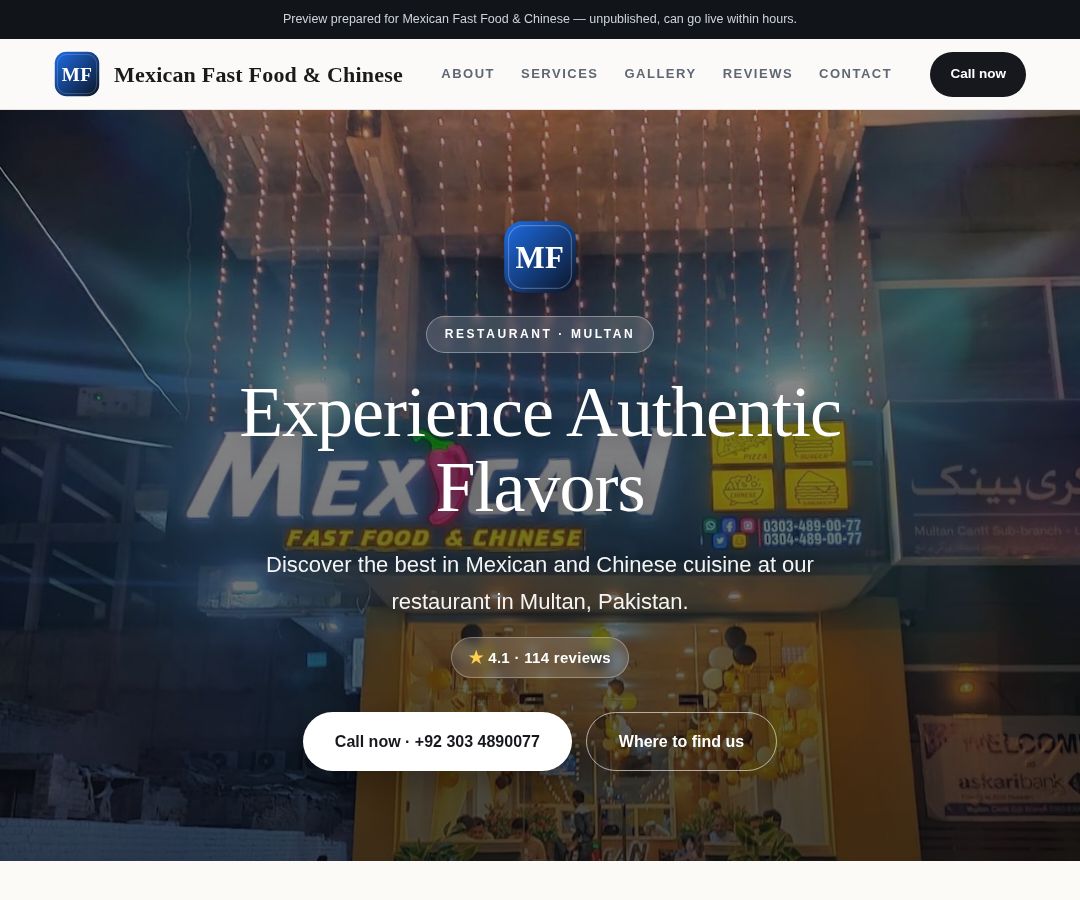 Mexican Fast Food & Chinese