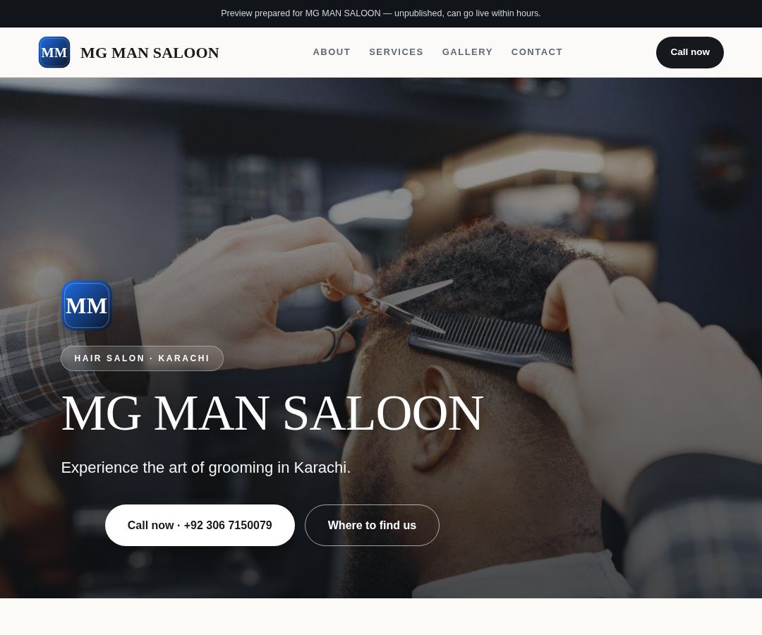 MG MAN SALOON