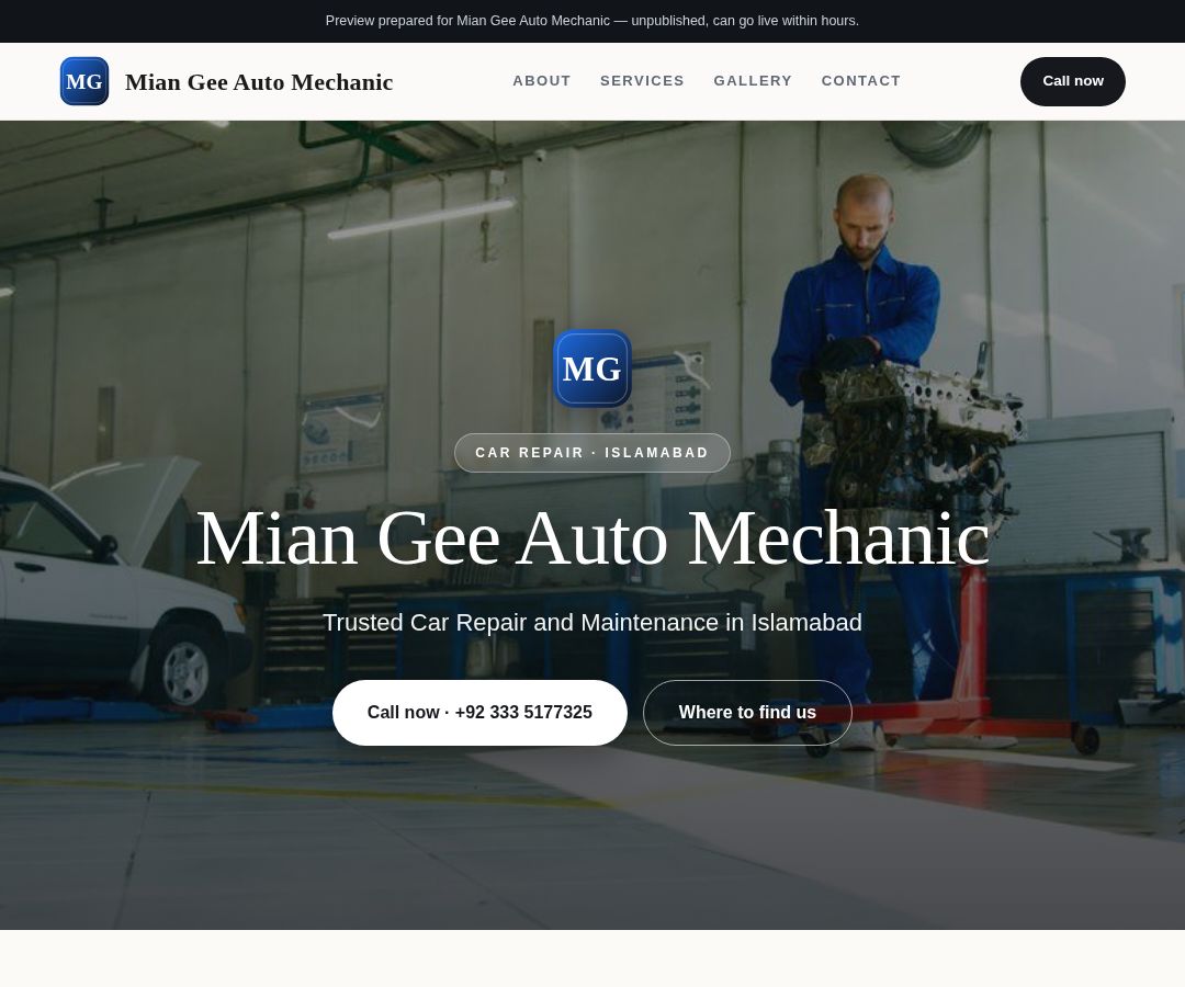 Mian Gee Auto Mechanic