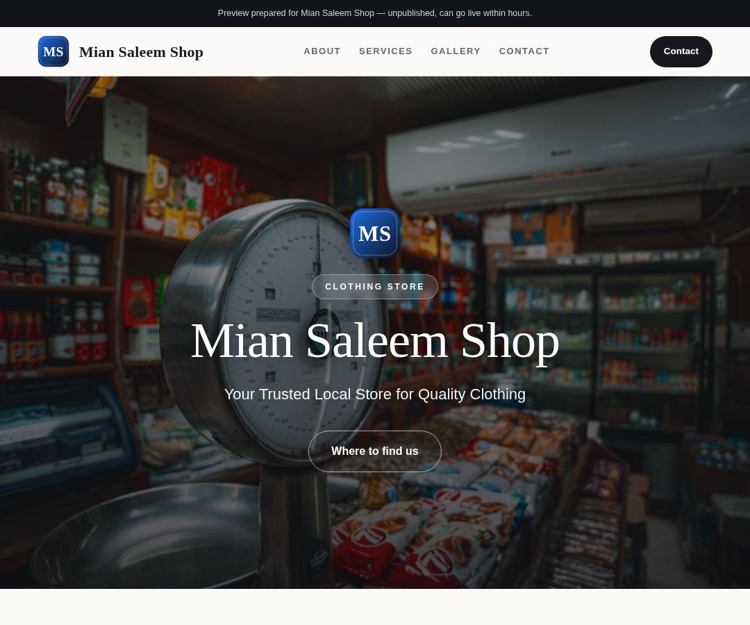 Mian Saleem Shop