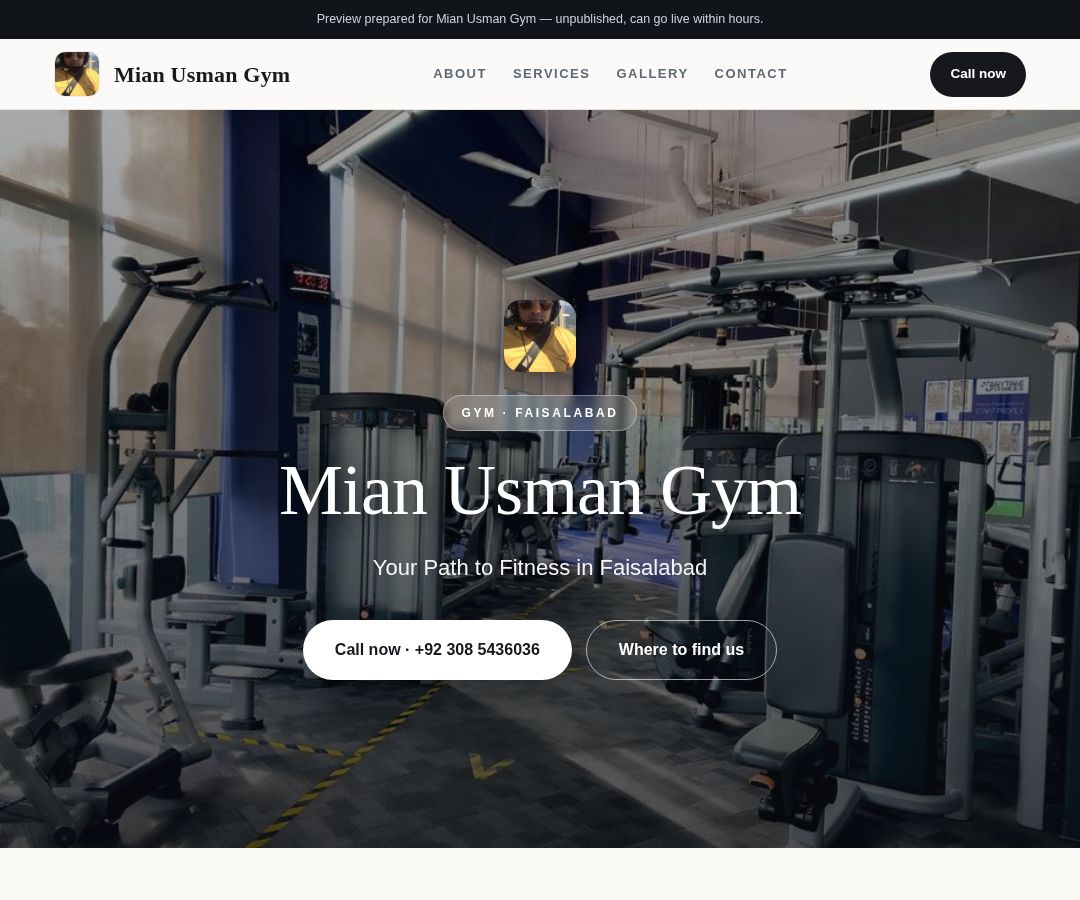 Mian Usman Gym