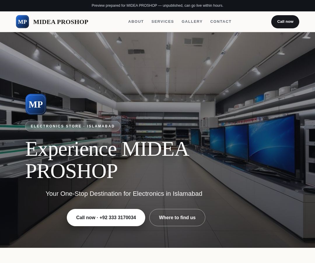MIDEA PROSHOP
