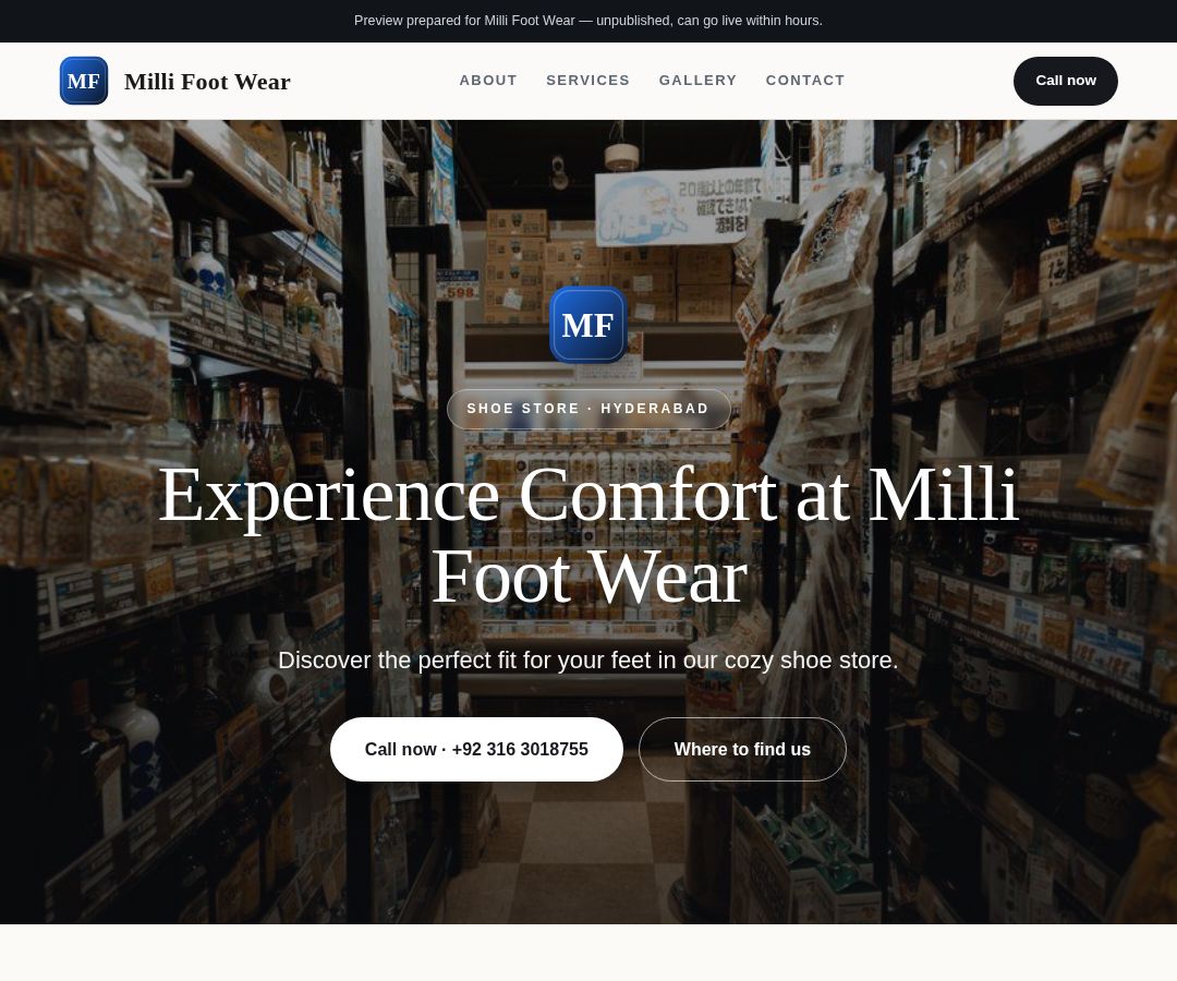 Milli Foot Wear