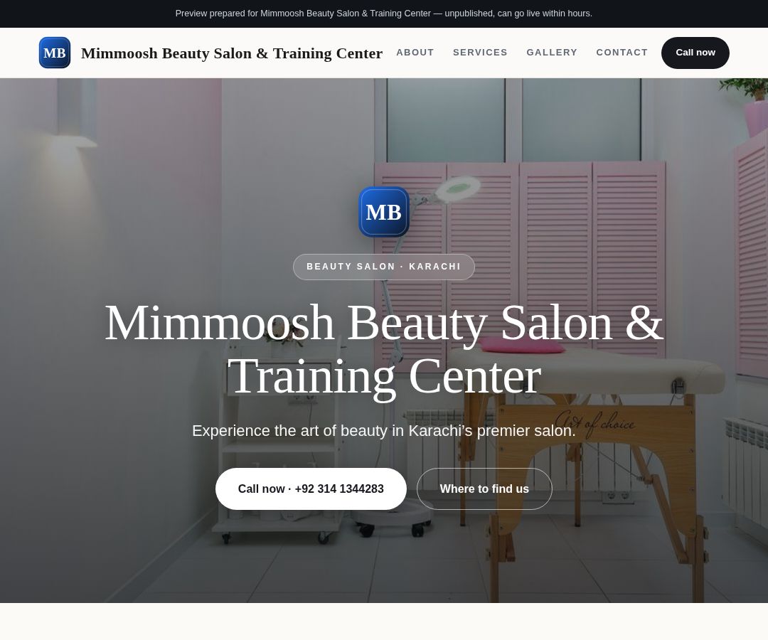 Mimmoosh Beauty Salon & Training Center
