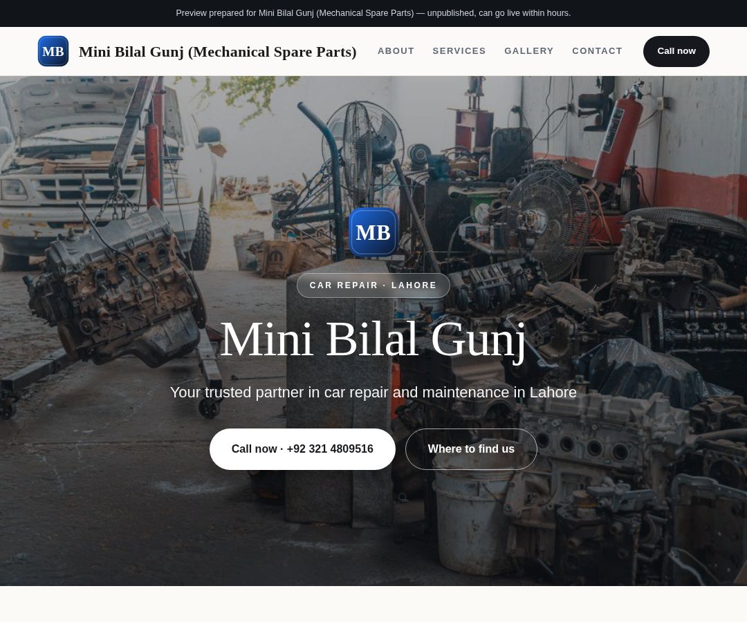 Mini Bilal Gunj (Mechanical Spare Parts)