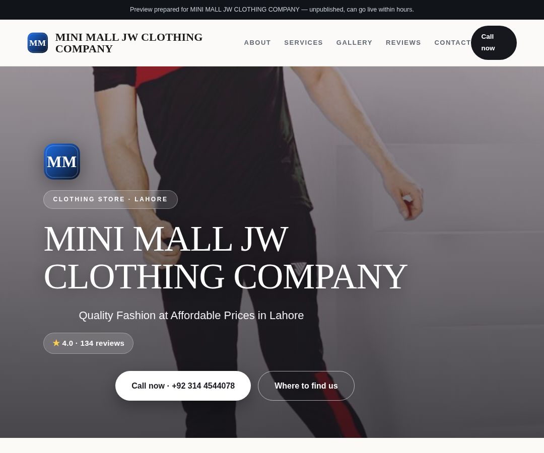 MINI MALL JW CLOTHING COMPANY
