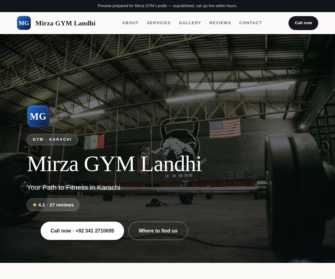 Mirza GYM Landhi