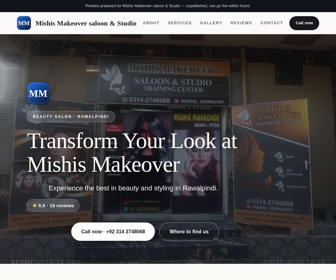 Mishis Makeover saloon & Studio