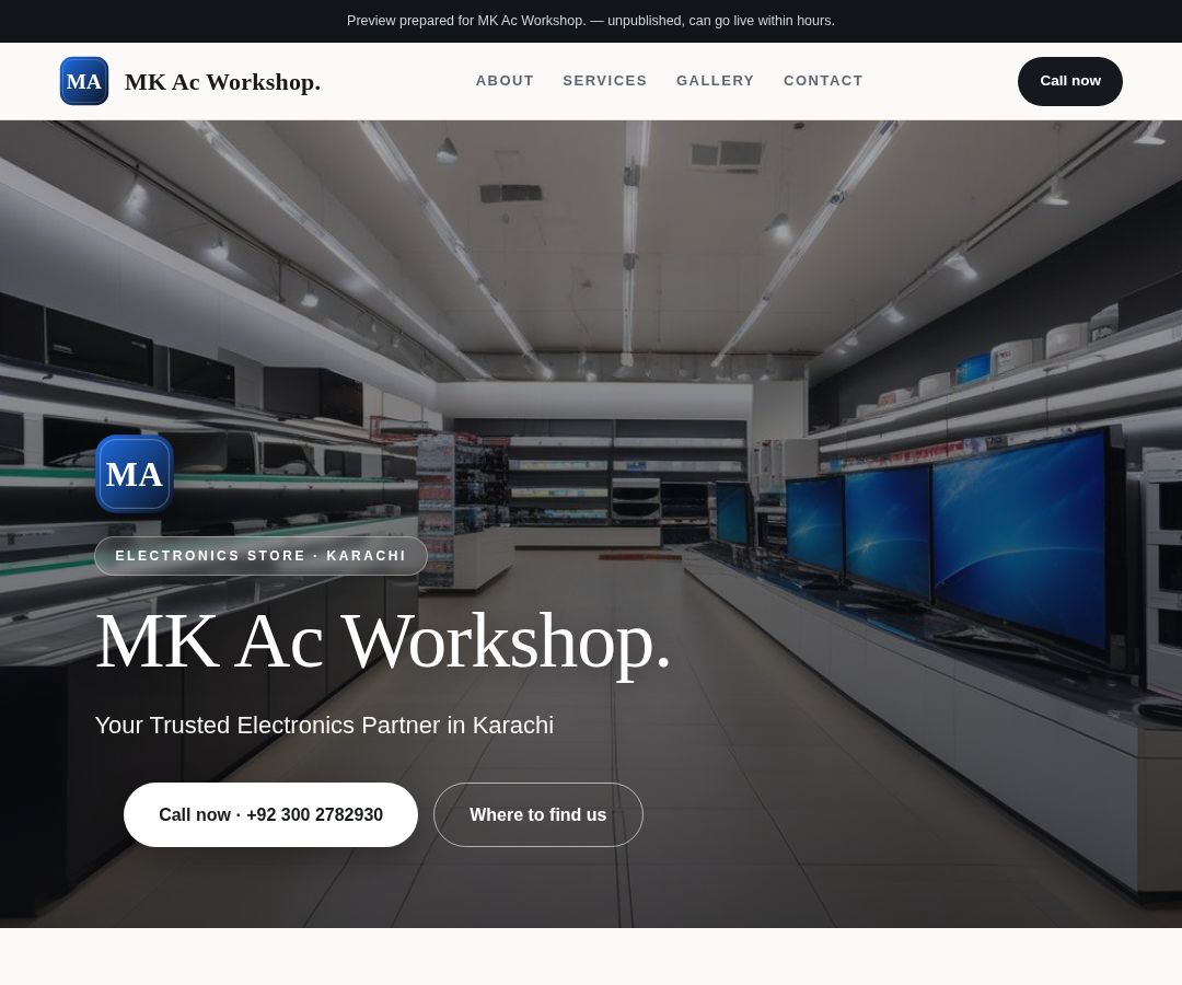 MK Ac Workshop.