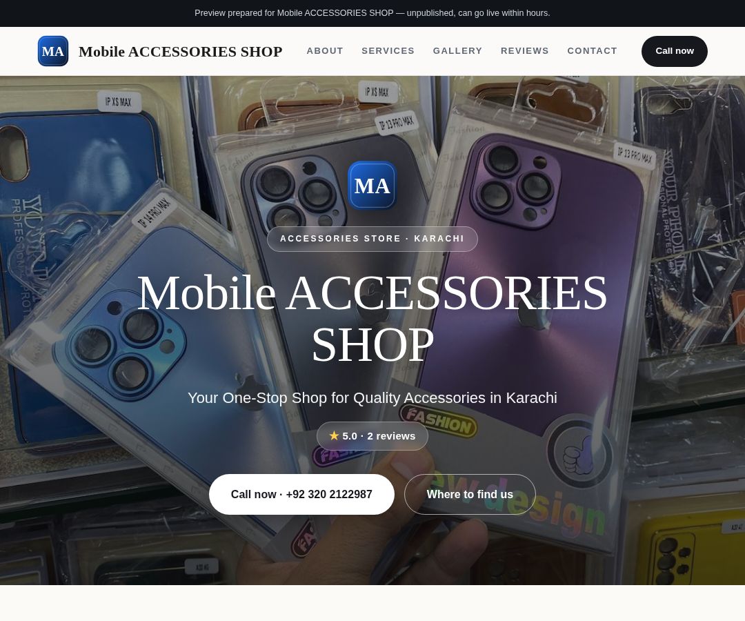 Mobile ACCESSORIES SHOP