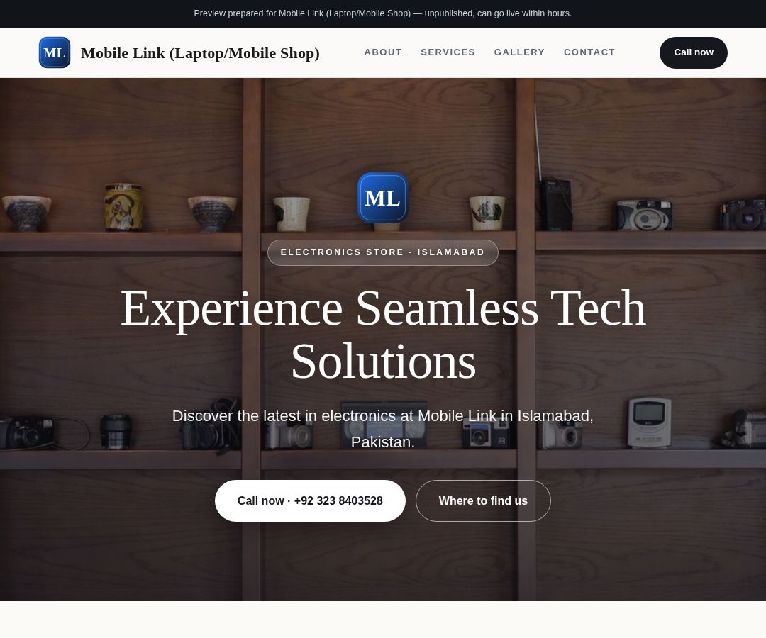 Mobile Link (Laptop/Mobile Shop)