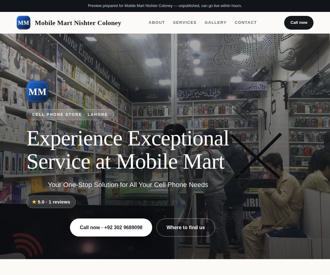 Mobile Mart Nishter Coloney