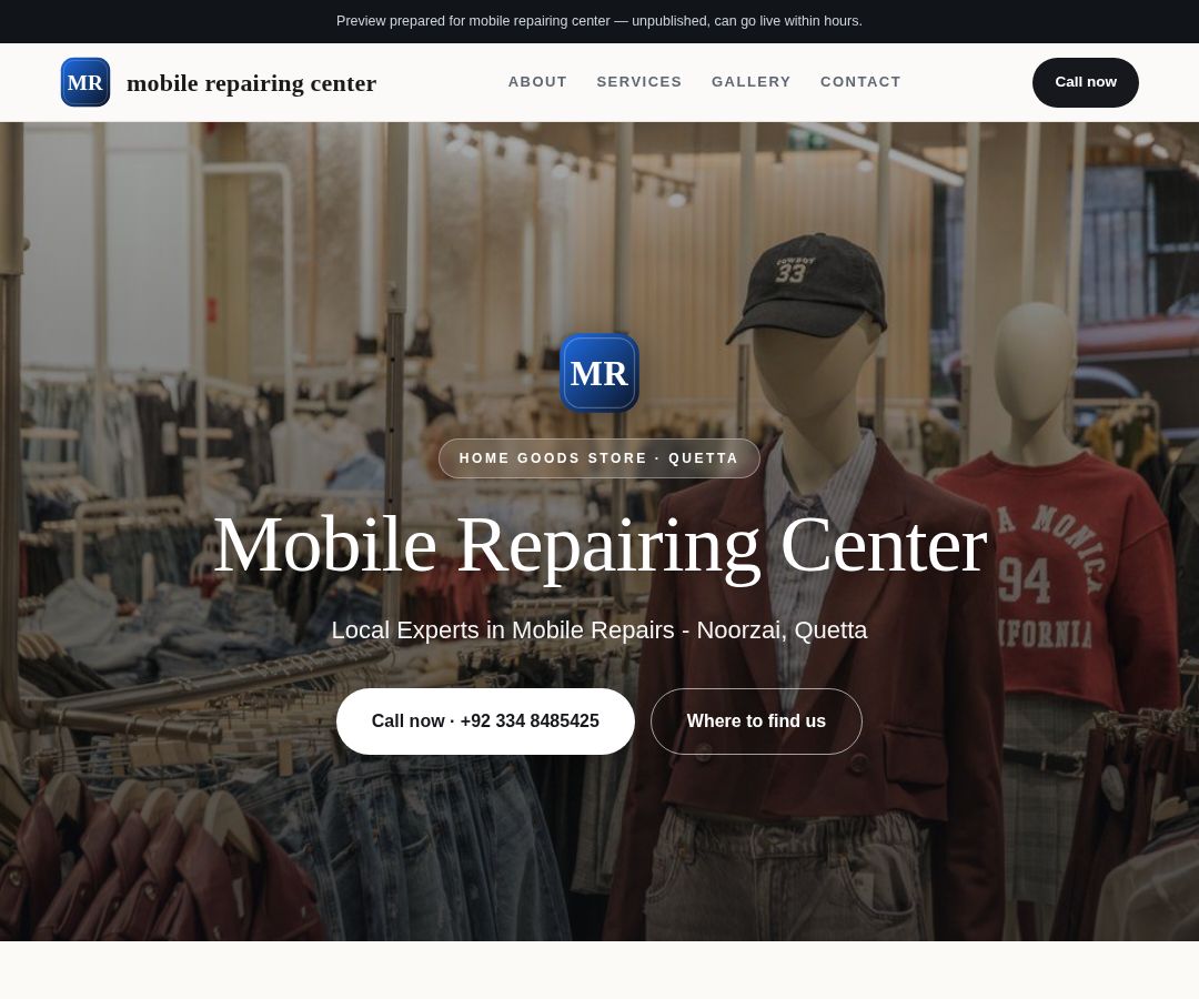 mobile repairing center
